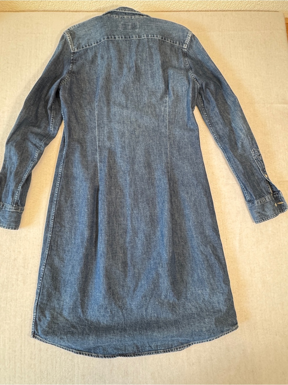Ralph Lauren Indigo Denim Shirt Dress with Embroidered Pony - Picture 5 of 5
